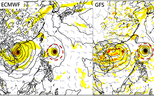 熱帶擾動成颱機率高 路徑偏西襲華南