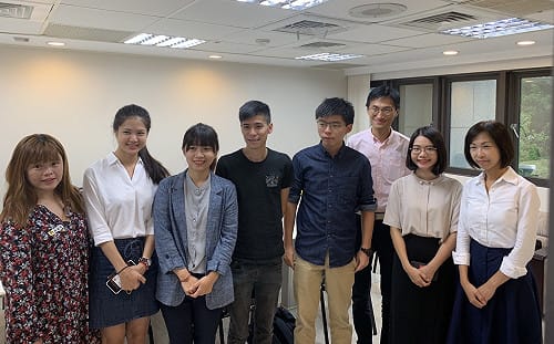 拜會時力台北市議會黨團 黃之鋒：盼台灣人站出來施壓北京