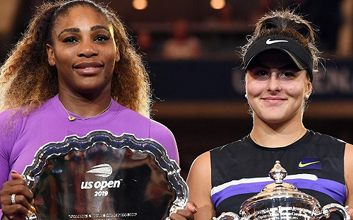 美網女單決賽 加拿大新秀爆冷擊敗小威封后