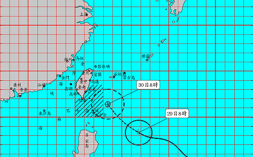 輕颱米塔威脅加劇 氣象局8點半發布海上颱風警報