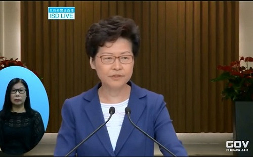 禁蒙面法後林鄭批暴力無底線  反被嗆你下台就平靜