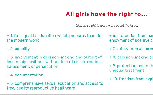 國際女孩日！全球上千位女孩提出《全球女孩權利法案》