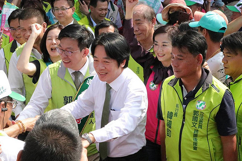 賴清德輔選郭國文 籲擊退韓流、「國文、英文」考試過關