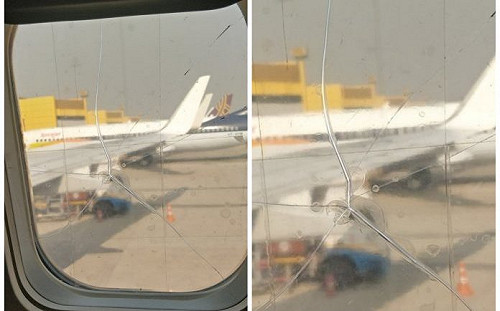 搭廉航驚見窗戶破裂！「貼透明膠帶」照常飛  乘客氣炸