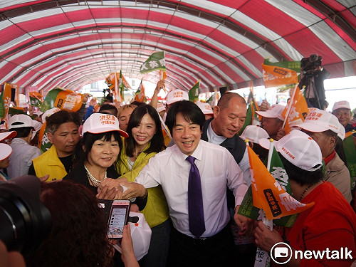 賴清德首次為非黨籍立委站台  助攻洪慈庸氣勢旺！