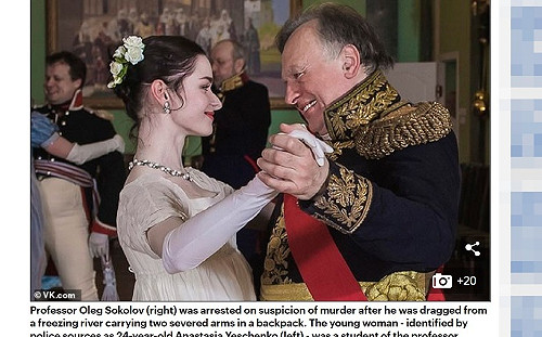 俄羅斯頂尖軍事歷史學家 涉嫌謀殺分屍女學生