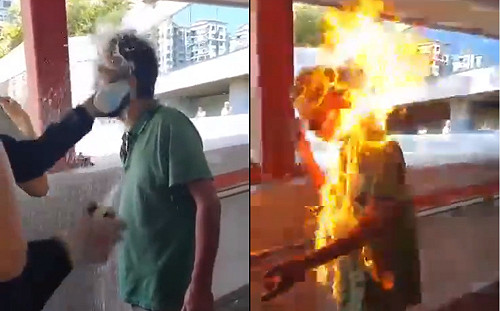 香港街頭混戰？ 馬鞍山傳意見不合澆油「燒人」