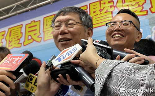 韓指蔡賴配如「武大郎潘金蓮蓋被」 柯文哲：對我來講是蠻有趣