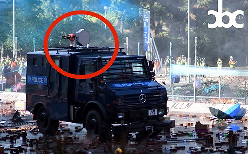 最新》出動「聲波炮」對付學生？！ 理大「戰場」首見