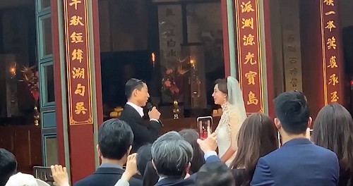 林志玲大婚 林父台語囑AKIRA：一切就交給你了