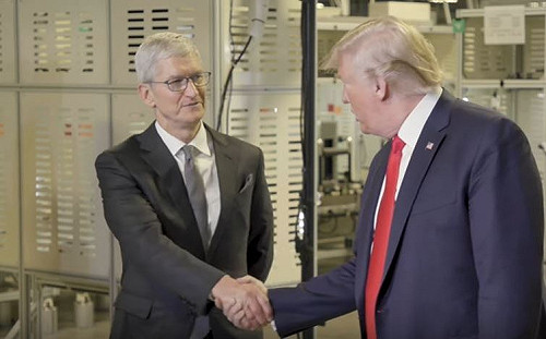 太想超越中國？ 川普喊話庫克：希望蘋果能建置5G