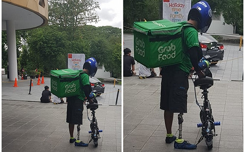 外送員背影藏亮點！「工作照」瘋傳　萬人爆熱淚：太勵志