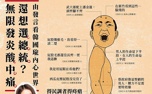 一張圖秒懂韓國瑜經典金句  白眼女神：顯現韓內心世界