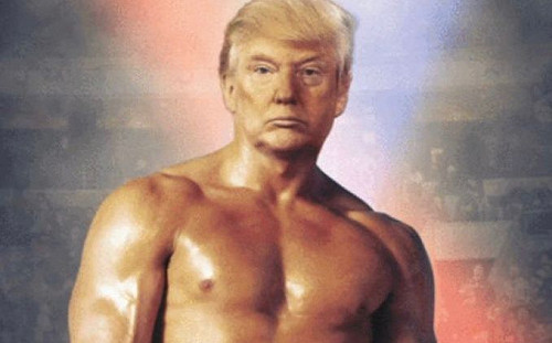 平息無預警健檢風波 川普把自己P成精壯拳擊手