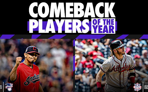 MLB／印地安人Carrasco、勇士Donaldson　榮獲東山再起獎