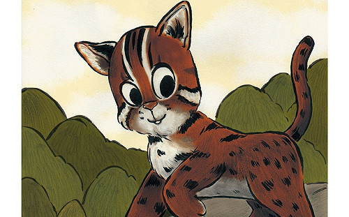 石虎終於能回家 旅美台插畫家用畫作為保育發聲