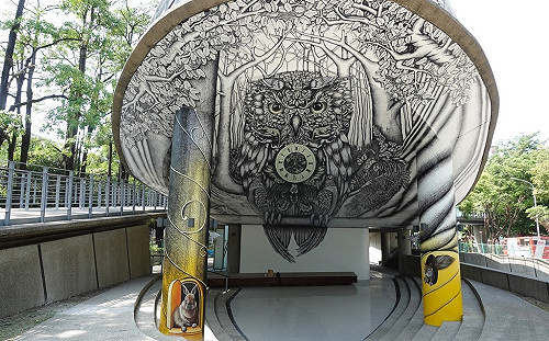 3D夜光彩繪現身台中！藝術家聯手打造日夜看都美麗