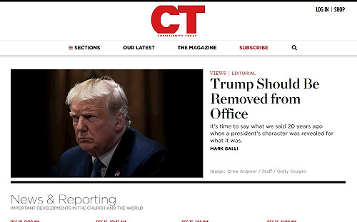 昔日鐵粉 美福音派刊物：川普失德應下台