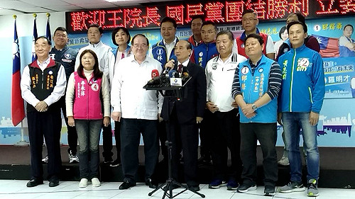 王金平為新北12立委選將打氣  批綠鴨霸強推反滲透法