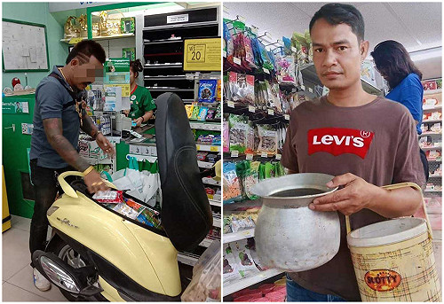 泰國減塑沒在怕！大哥「泰霸氣」機車打開秒變環保購物箱