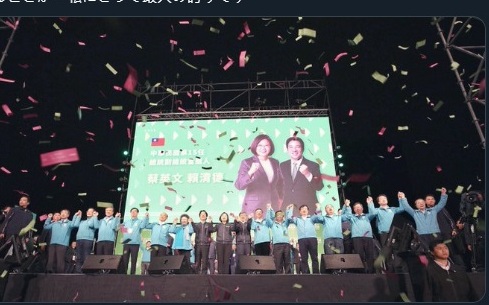 蔡總統勝選後推文 盼深化台日關係