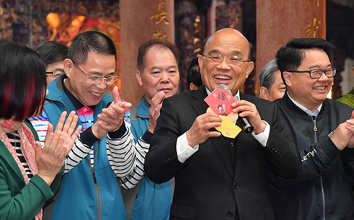 蘇貞昌拜早年：盼大家團結打拚、讓台灣更好