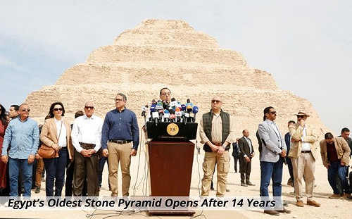 防疫不忘拼觀光  埃及最古老金字塔修14年後重開放