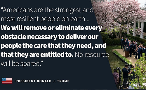 武漢肺炎》川普宣布國家進入緊急狀態 撥款500億美元對抗疫情