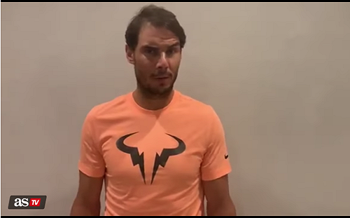 網球／西班牙單日激增近5千例　納達爾親自錄影片為同胞打氣(影)