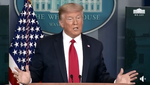 (影) 被指把病毒政治化  川普回轟譚德塞：你才政治化