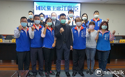 國民黨主席江啟臣訪台南 強調中央基層分工合作