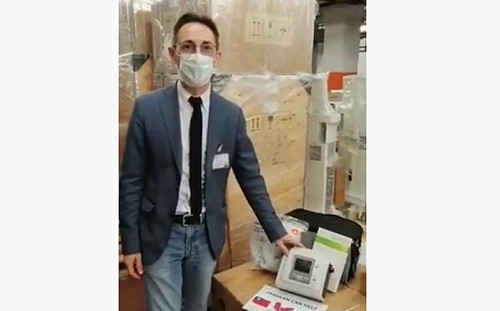 台灣捐30台呼吸器 義大利醫院拍片致謝