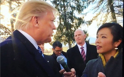 氣跑美國總統的華裔女記者 曾多次與川普精彩過招
