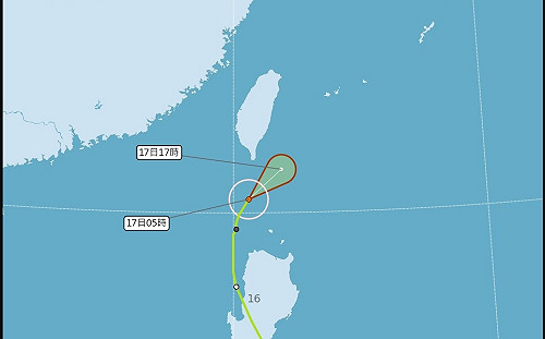 輕颱黃蜂預計8:30解除海警 屏東.台東防大雨
