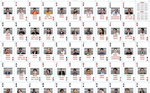 網瘋傳香港「國安法撲克牌」黑名單 首批54人上榜