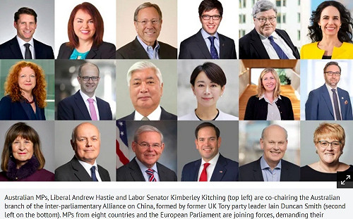 圍堵中國對外野心勃勃  八國議員組聯軍「對華政策聯盟」