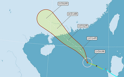 輕颱鸚鵡外圍雲系影響 花東.南部.澎湖午後防雷雨
