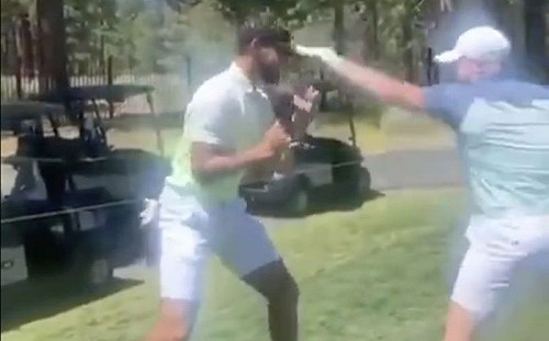 NBA／柯瑞一時興起與阿瓦雷茲拚拳　拳王一招讓他秒認輸(影)