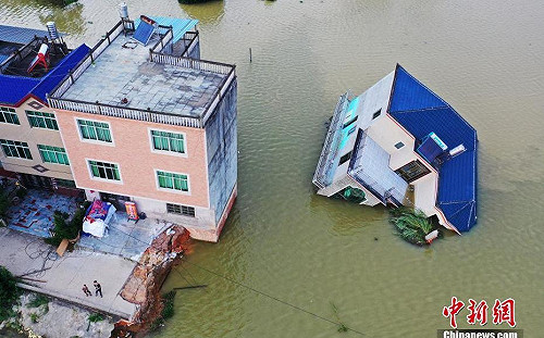 鄱陽湖洪災有多慘? 照片帶你現場直擊