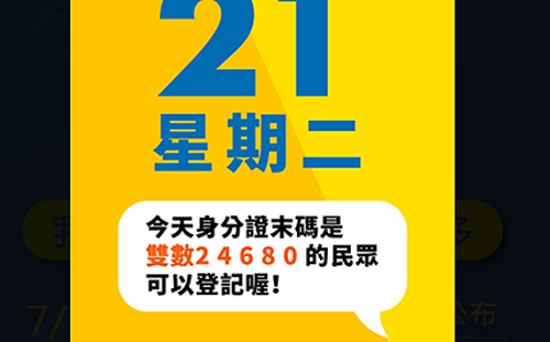 3步驟輕鬆登入!身分證尾數雙號民眾快上「動滋券」官網抽500元