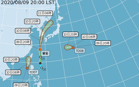 熱帶性低氣壓逼近台灣  恐增強為颱風