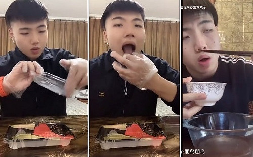 習近平禁餐飲浪費 中國微博主「無實物吃播」怪招突爆紅