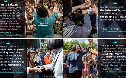 4張圖嗆爆中國4枚飛彈!蔡英文:懷疑台灣存在的人「這是我的回應」