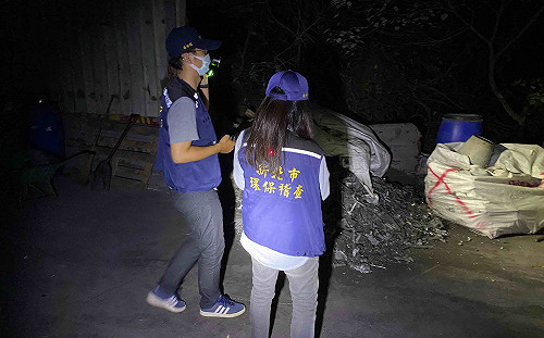 新北環境局運用紅外線空拍機   偵破密藏山林非法煉鋁廠