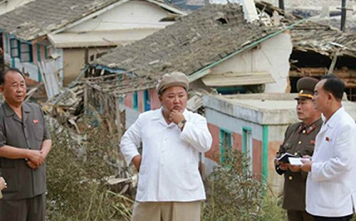 金正恩巡視颱風災情  開除失職黨委書記