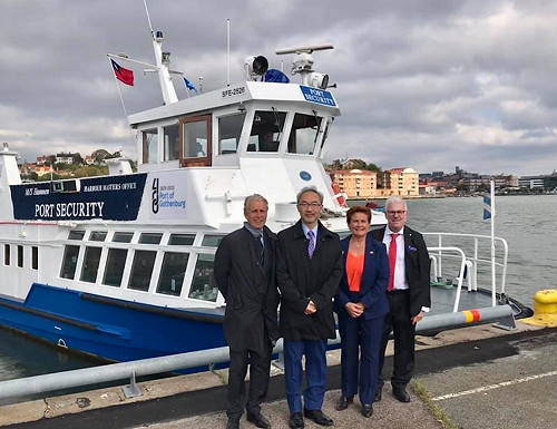 台瑞友好!   北歐最大港「哥德堡港」 掛上我國國旗