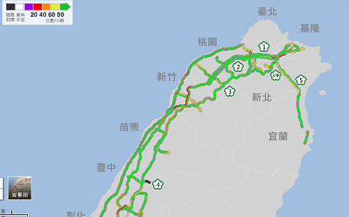 中秋連假首日國道南下多處塞車  預計壅塞持續至下午