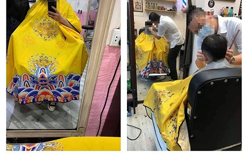 只是剪個頭髮！「黃袍加身」太吸睛　萬人齊讚：皇上吉祥