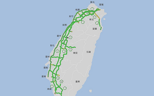 收假日上午國道順暢 北向9路段車多 國5恐塞到晚上8時