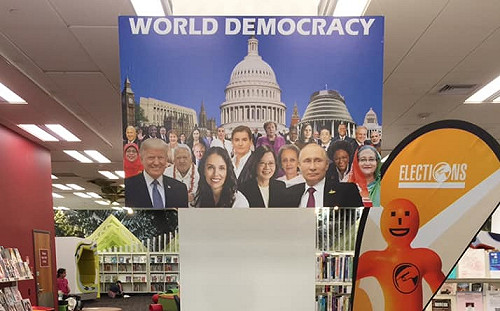 蔡英文站上民主國家領導人海報C位 網友訝異身旁這一人位列其中